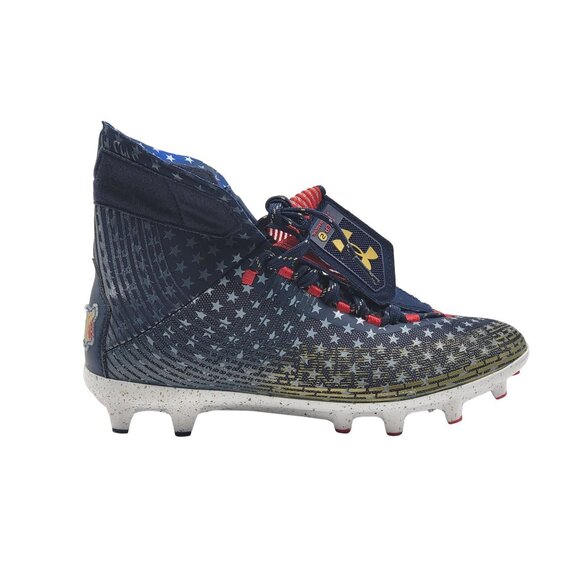 Under Armour Highlight MC LE USA Flag Football Men Cleats 025740 100 Size 9 - Picture 1 of 7
